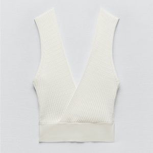 Zara Textured crop top